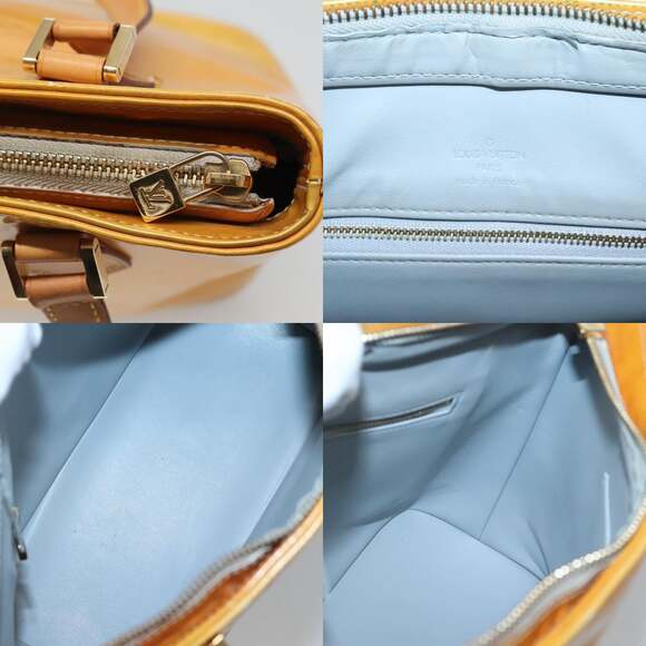 LOUIS VUITTON Monogram Vernis Houston Hand Bag Gris M91053 - Picture 11 of 12